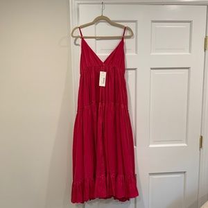 Loup Charmant pink midi sundress Small